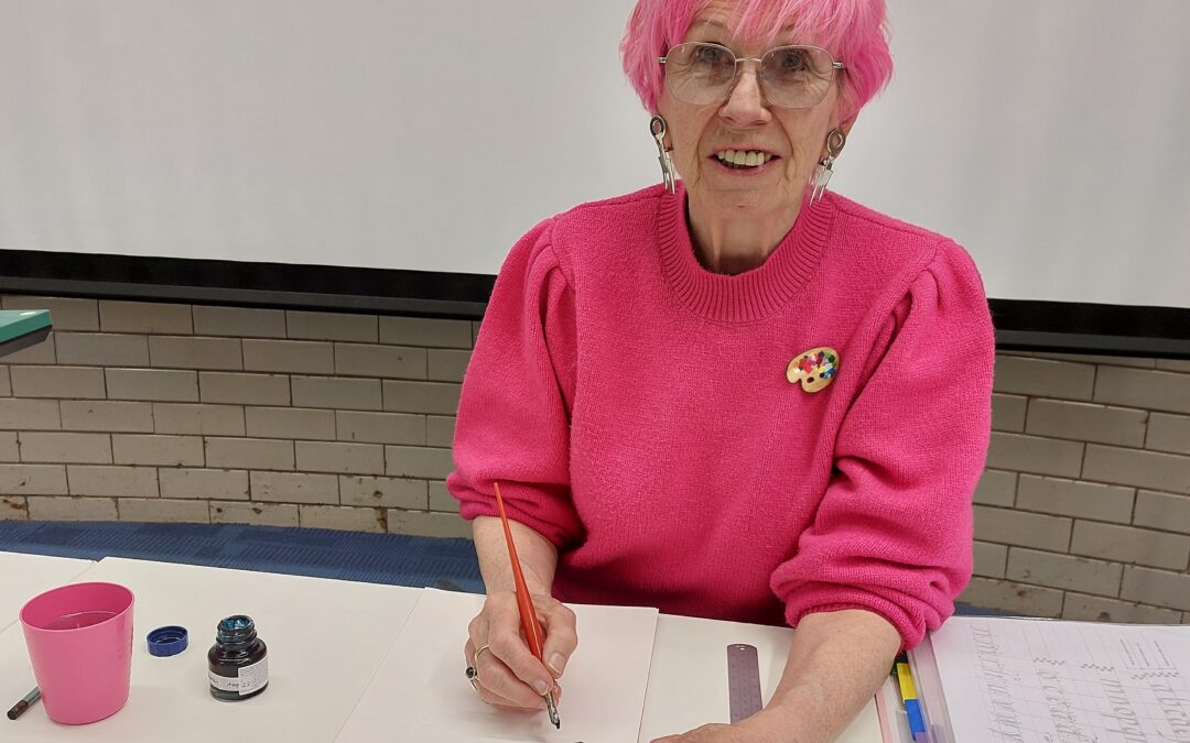 April 20th Meeting –  Calligraphy Workshop with Maureen Hallahan
